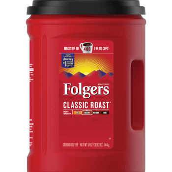 Folgers Coffee - Regular or Decaffeinated