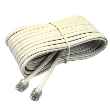 Telephone Extension Cord - 25 ft. - Ivory