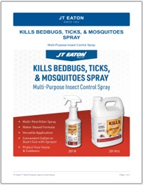 JT Eaton Kills Bedbugs, Ticks and Mosquitoes Spray