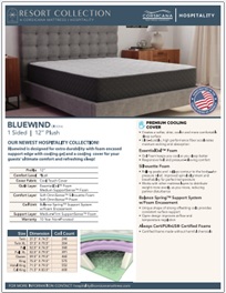 Corsicana Bluewind Plush 12" Mattress Specifications