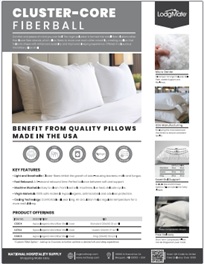 Cluster Core Fiberball Pillow Details