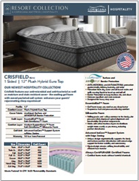 Corsicana Crisfield Plush Hybrid Euro Top 12" Mattress Specifications