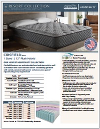 Corsicana Crisfield Plush Hybrid 12" Mattress Specifications