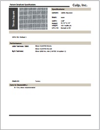 Culp Times Square Fabric Specifications