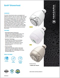 Earth Showerhead Sell Sheet