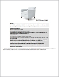 Freddy Lounge Chair Specifications