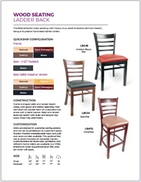 Ladder Back Chair and Stool