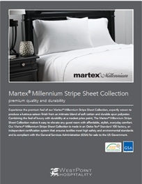 Martex Millennium T250 Stripe Sheets & Pillowcases Details