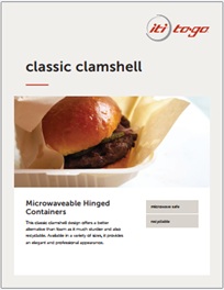 To Go Classic Clamshell Hinged Containers