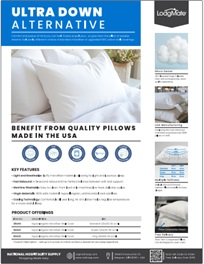 LodgMate Ultra Down Alternative Pillow Specifications