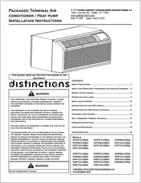 Distinctions PTAC Installation