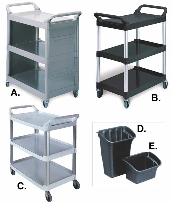 Rubbermaid Bussing/Utility Carts, Bussing Carts & Accessories: National  Hospitality Supply