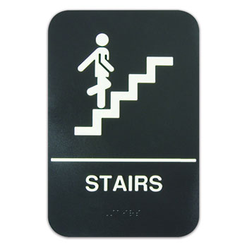 ADA 6"x9" Sign; "Stairs"