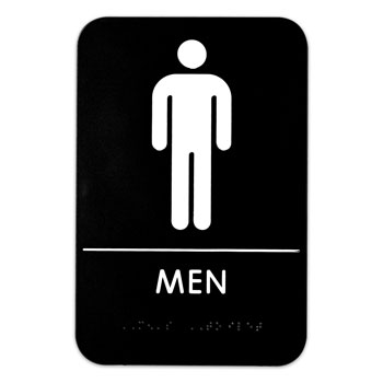 6"x9" ADA "Men" Sign