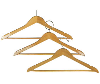 17" Wide Solid Hardwood Notched Hangers; 5/8" Thick
