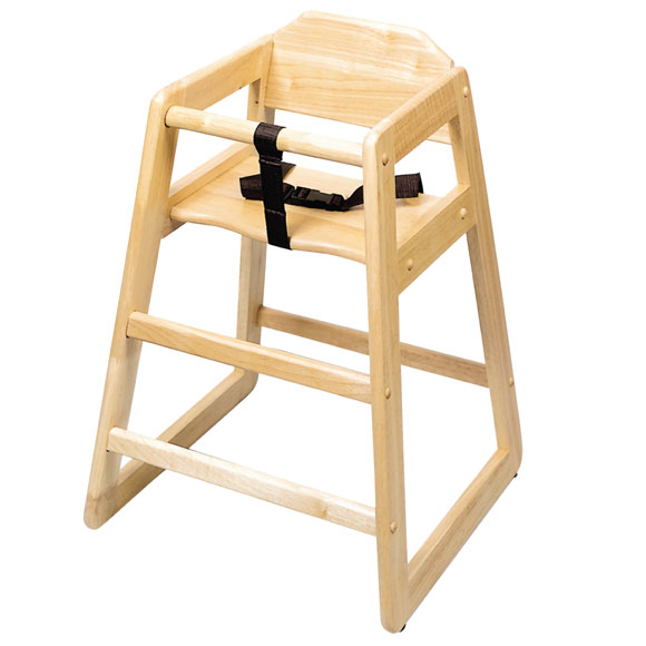 Wooden Restaurant High Chair Child Seat, Stacking Wooden High Chair