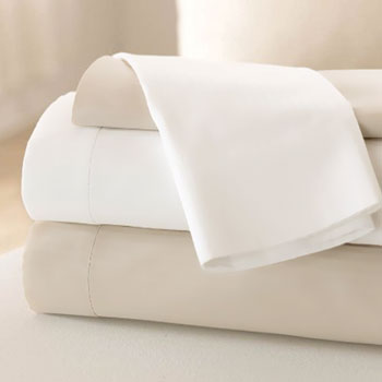 LodgMate 180 ct. Bone Bed Sheets & Pillowcases