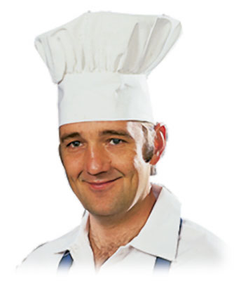 7" Chef Hat - 12/cs.
