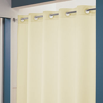 LodgMate Pre-Hooked Polyester Shower Curtain 71" x 74"