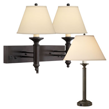 Hammertone Bronze Lamps