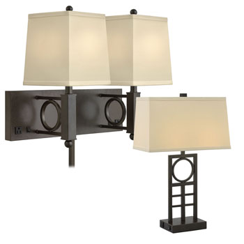 Hammertone Geometrics Lamp Collection