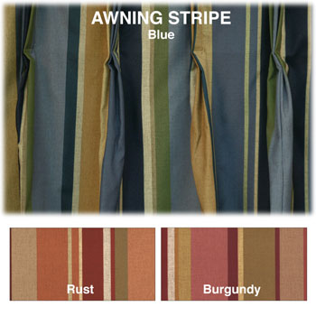 100% Polyester Trevira Custom Draperies - Awning Stripe