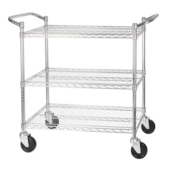 3-Tier Wire Shelving Carts