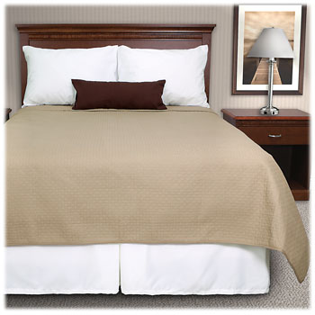 Cathedral Square Reversible Pinsonic Quilted Coverlets