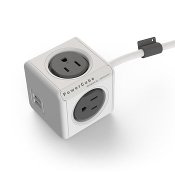 PowerCube USB/Outlet w/ 5 ft. Extended Cord