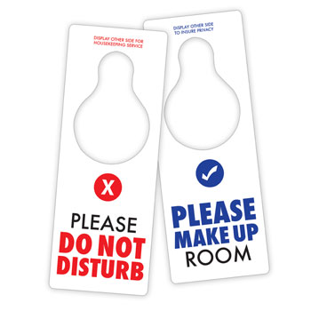 Do Not Disturb/Maid Service English Only 100/pk