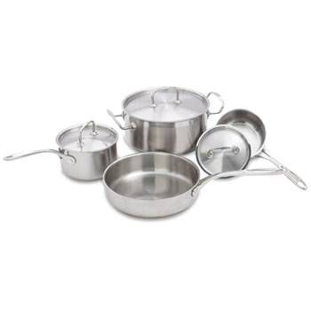 Premium 7-pc Stainless Steel Cookware Set