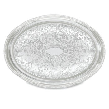 Chrome Oval Serving Trays