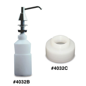 32 oz. White/Translucent Bottle for Globe Soap Dispenser