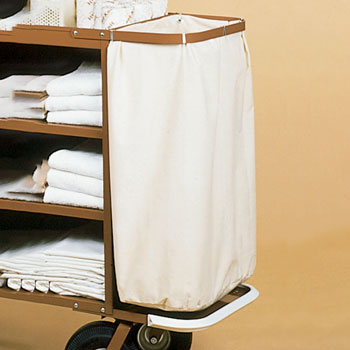 4 Bu. Canvas Laundry Bag; White