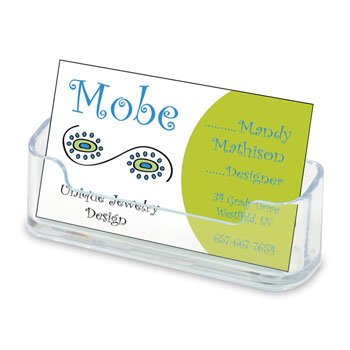 Business Card Holder - Clear - 3-3/4" x 1-1/2"