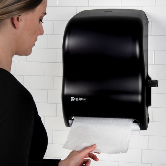 NEW COMMERCIAL MANUAL ROLL PAPER TOWEL DISPENSER LEVER DRIVEN Reduced!! 