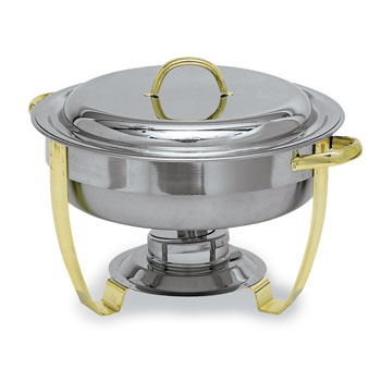 Deluxe Gold-accented Lift-top Chafing Dish