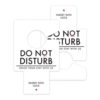 Electronic Lock Do Not Disturb Signs 100/pk