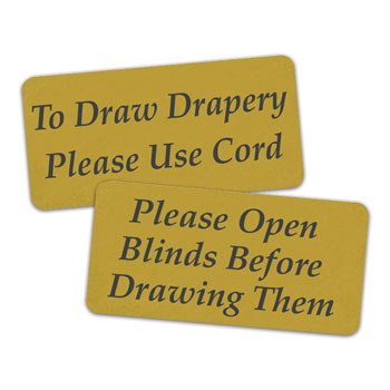 Engraved Metallic Gold Plastic Signs