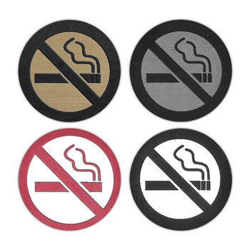 No Smoking Symbol Badges