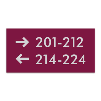 Essential ADA 2-Line Directional Sign - 8"W x 4"H
