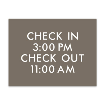 Essential Engraved 4-6 Line Informational Sign - 7.5"W x 5.75"H