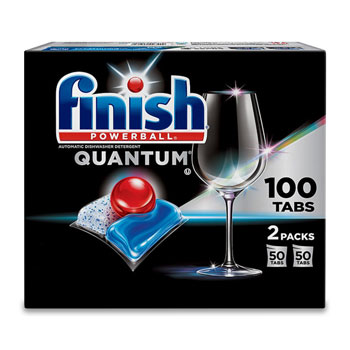Finish Quantum Powerball Dishwasher Tabs - 100/bx.