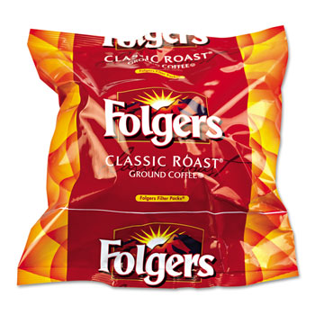 Folgers Regular Coffee, 12-Cup Filter Pouch; 30/cs.