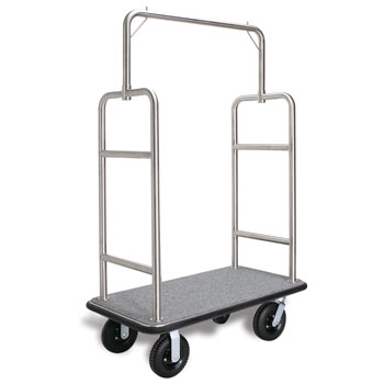 Heavy Duty S.S. Luggage Carrier; Brushed Chrome
