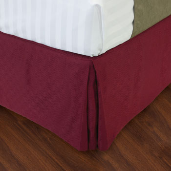 LodgMate Jacquard Bed Skirts - 100% Polyester