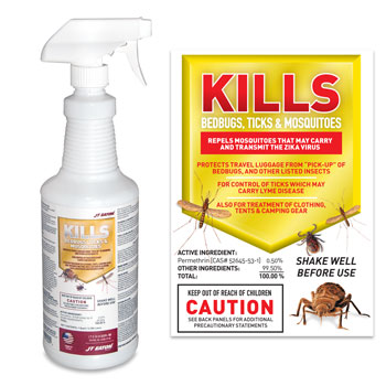 JT Eaton Bedbug, Tick & Mosquito Spray - 1 Qt. - 6/cs.