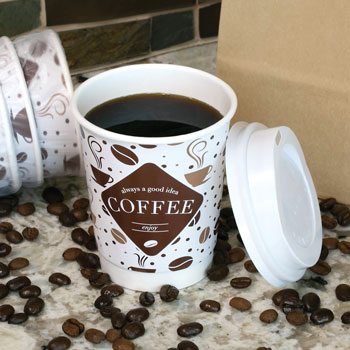 9 oz. Double Wall Insulated Hot Cups & Lids