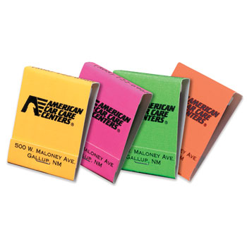 Matchbooks; Assorted Neon
