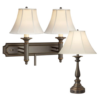 Oil Rubbed Bronze Lamps; Madison Collection